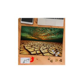 KS70378 Çatlamış Toprak Bulutlu Gökyüzü 240 Parça Puzzle Yapboz