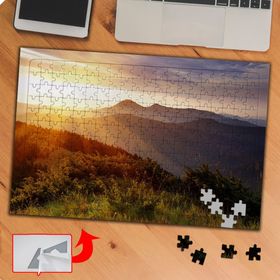 KS70407 Gün Batımında Dağ Manzarası 240 Parça Puzzle Yapboz