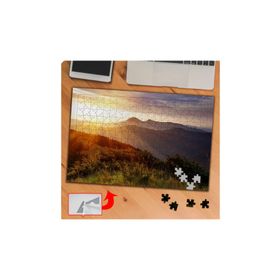 KS70407 Gün Batımında Dağ Manzarası 240 Parça Puzzle Yapboz