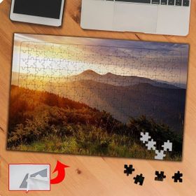 KS70407 Gün Batımında Dağ Manzarası 240 Parça Puzzle Yapboz