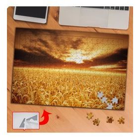 KS70421 Gün Batımında Buğday Tarlası 240 Parça Puzzle Yapboz