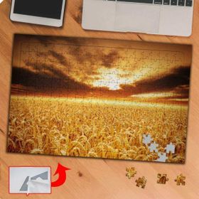 KS70421 Gün Batımında Buğday Tarlası 240 Parça Puzzle Yapboz