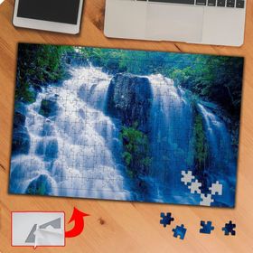 KS70423 Ormanda Çağlayan Şelale 240 Parça Puzzle Yapboz Tablo