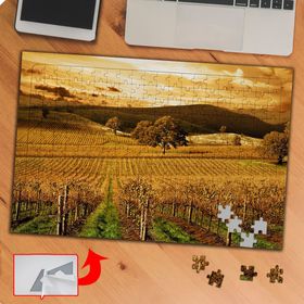 KS70424 Retro Tarladaki Bitkiler 240 Parça Puzzle Yapboz Tablo