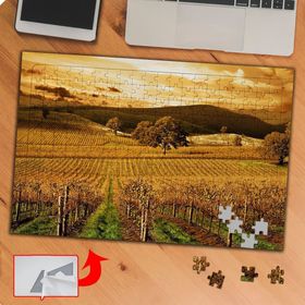 KS70424 Retro Tarladaki Bitkiler 240 Parça Puzzle Yapboz Tablo