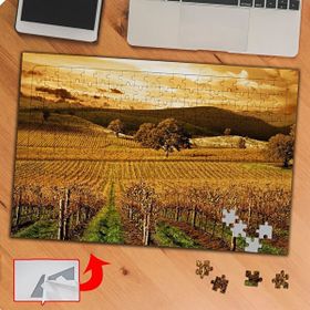 KS70424 Retro Tarladaki Bitkiler 240 Parça Puzzle Yapboz Tablo