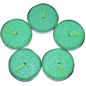 Ksmart Yeşil 5'li Tea Lights Mum