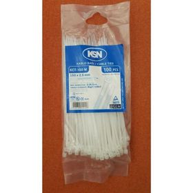 Ksn Plastik Beyaz 7.6x750 mm 100 Adet Kelepçe