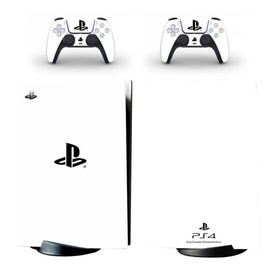 Kt Grup Full Beyaz Arkaplan Ps Logo Playstation 5 Disk Edition Sticker Kaplama Seti