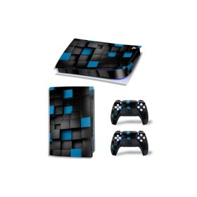 Kt Grup Mavi Siyah Küpler Playstation 5 Sticker Kaplama Seti