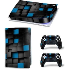 Kt Grup Mavi Siyah Küpler Playstation 5 Sticker Kaplama Seti