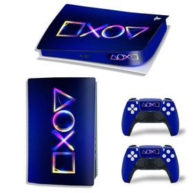 Kt Grup Sanatsal Mor Playstation 5 Disk Edition Sticker Kaplama Seti