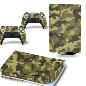 Kt Grup Yeşil Kamuflaj Playstation 5 Disk Edition Sticker Kaplama Seti
