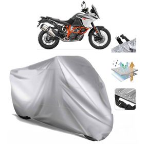 KTM 1090 Adventure R Siyah Arka Çanta Uyumsuz Ultra Kalın Su Geçirmez Motor Brandası