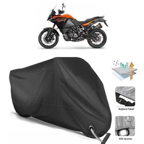 KTM 1090 Adventure Siyah Arka Çanta Uyumsuz Ultra Kalın Su Geçirmez Motor Brandası
