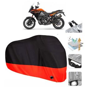 KTM 1090 Adventure Siyah Arka Çanta Uyumsuz Ultra Kalın Su Geçirmez Motor Brandası