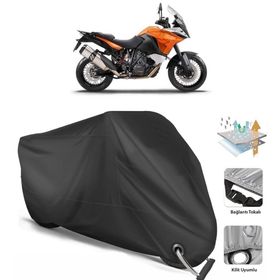 KTM 1190 Adventure Turuncu Reflektörlü Gri Motosiklet Brandası