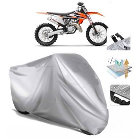 KTM 125 SX Siyah Arka Çanta Uyumsuz Ultra Kalın Su Geçirmez Motor Brandası