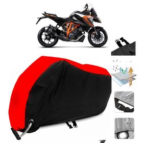 KTM 1290 Super Duke GT Siyah Arka Çanta Uyumsuz Ultra Kalın Su Geçirmez Motor Brandası