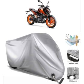 KTM 200 Duke Siyah Arka Çanta Uyumsuz Ultra Kalın Su Geçirmez Motor Brandası