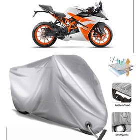 KTM 200 RC Siyah Arka Çanta Uyumsuz Ultra Kalın Su Geçirmez Motor Brandası