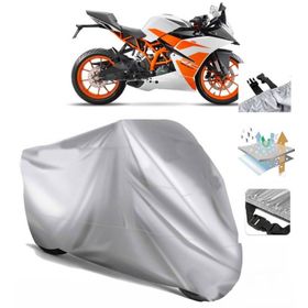 KTM 200 RC Siyah Arka Çanta Uyumsuz Ultra Kalın Su Geçirmez Motor Brandası