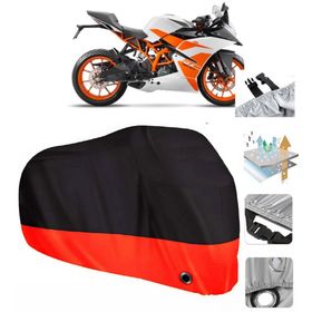 KTM 200 RC Siyah Arka Çanta Uyumsuz Ultra Kalın Su Geçirmez Motor Brandası