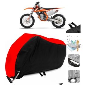 KTM 450 SXF Siyah Arka Çanta Uyumsuz Ultra Kalın Su Geçirmez Motor Brandası