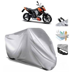 KTM 690 Duke Siyah Arka Çanta Uyumsuz Ultra Kalın Su Geçirmez Motor Brandası