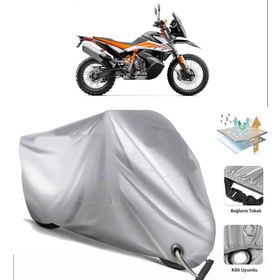 KTM 790 Adventure R Siyah Arka Çanta Uyumsuz Ultra Kalın Su Geçirmez Motor Brandası