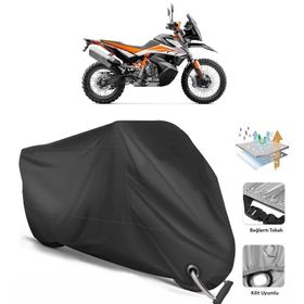 KTM 790 Adventure R Siyah Arka Çanta Uyumsuz Ultra Kalın Su Geçirmez Motor Brandası