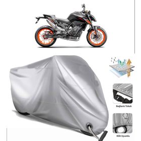KTM 790 Duke Siyah Arka Çanta Uyumsuz Ultra Kalın Su Geçirmez Motor Brandası