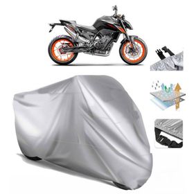 KTM 790 Duke Siyah Arka Çanta Uyumsuz Ultra Kalın Su Geçirmez Motor Brandası
