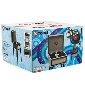 KTOOLS Retro K216 Siyah Bluetoothlu Ayaklı Pikap