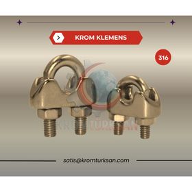 KTS 9625 A4 8 mm Paslanmaz Halat Klemensi