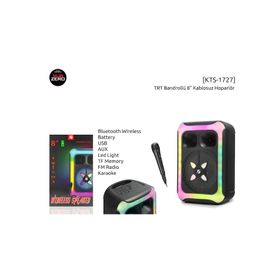 Kts Kts-1727 8’’ Rgb Işikli Bluetooth Karaoke Hoparlör