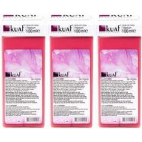 Kuaf Titanyum 100 ml 3 Adet Pembe Kartuş Ağda