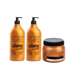 Kuaf Tuz İçermeyen 2x1 lt Şampuan+500 ml Keratin Saç Maskesi