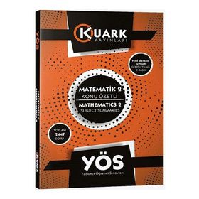 Kuark Yayınları YÖS Matematik 2 Konu Özetli Soru Bankası