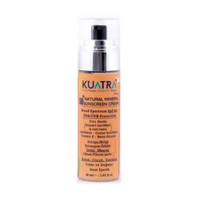 Kuatra 80 ml SPF 50+ Doğal Mineral Nemlendirici Güneş Koruyucu Krem