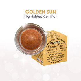 Kuatra Golden Sun 7 ml Doğal İçerikli Nemlendirici Antioksidan Işıltı Veren Balm