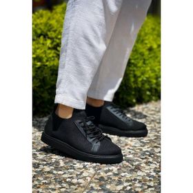 Kuback KB-112 Siyah Triko Bağcıklı Erkek Günlük Ayakkabı