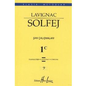 Küçük Boy Lavignac Solfej 1C-Porte Müzik Eğitim Merkezi