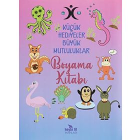 Küçük Hediyeler Büyük Mutluluklar Boyama Kitabı - Beyaz Fil Yayınları