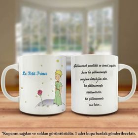 Küçük Prens - Söz Yazılı Tasarımlı Kupa Bardak