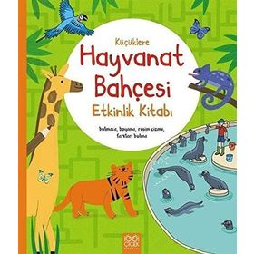 Küçüklere Hayvanat Bahçesi Etkinlik Kitabı Bulmaca Boyama Resim Çizme Farkları Bulma
