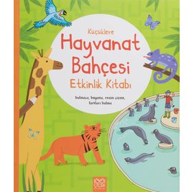 Küçüklere Hayvanat Bahçesi Etkinlik Kitabı Bulmaca Boyama Resim Çizme Farkları Bulma