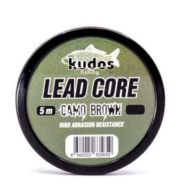 Kudos Lead Core Camo Brown 5 m Misina