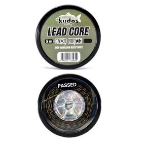 Kudos Lead Core Camo Brown 5 m Misina