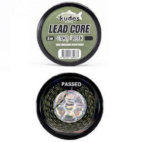 Kudos Lead Core Camo Green 5 mt Misina